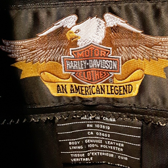 Harley-Davidson Vintage Distressed Leather Jacket - Picture 14 of 14